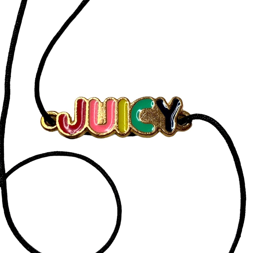 JUICY rainbow handmade choker with lobster claw closure 14”